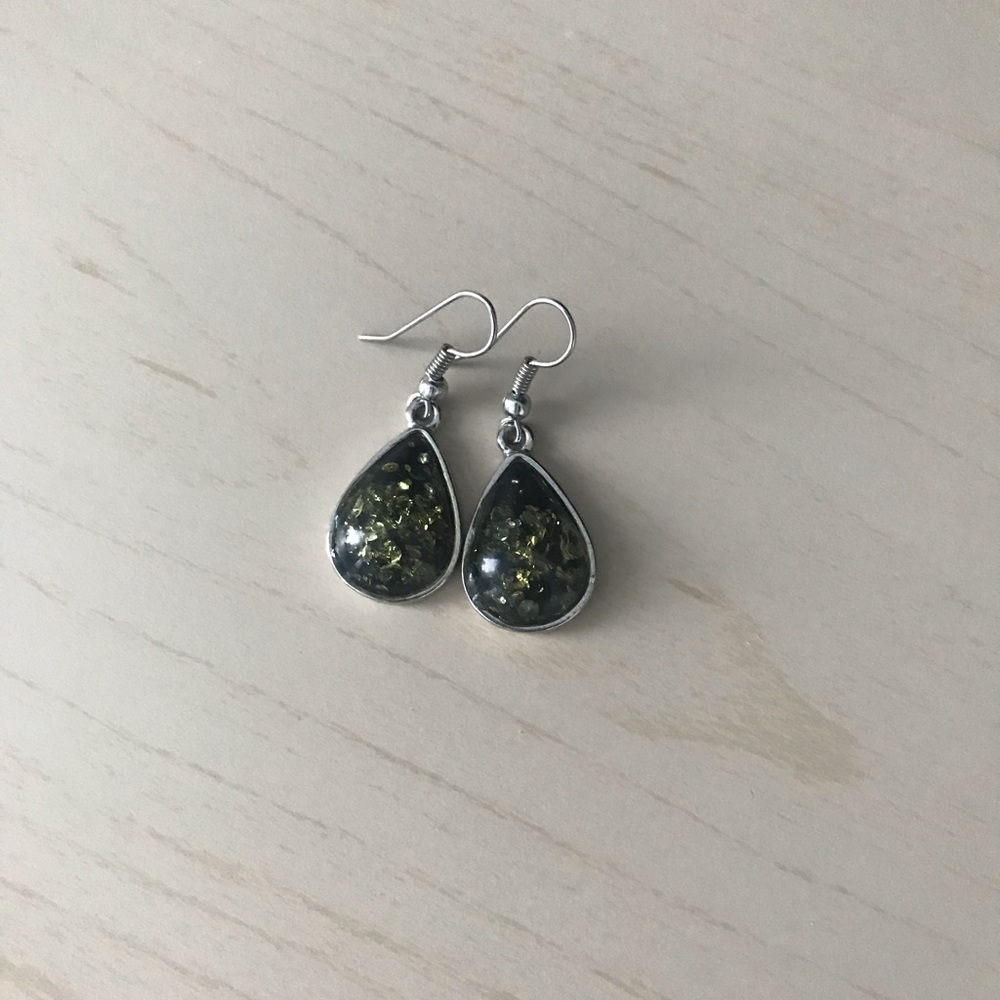 Artificial Amber earrings